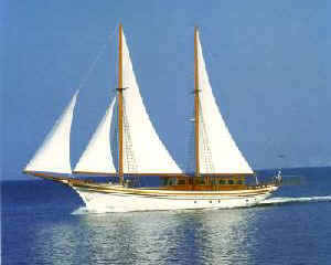 HERMINA crewed motor sailer yacht charter Greece