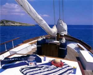SALLY crewed motorsailer yacht charter Greece