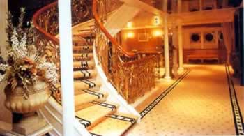 SAVARONA Mega Yacht Charter Greece the Grand Staircase