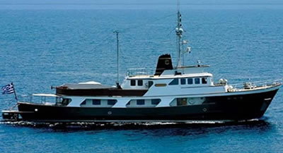 DAUNTLESS 112 feet luxury crewed motor yacht charter Greece