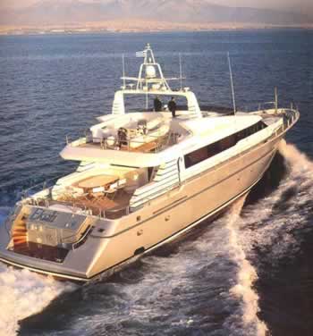 EKALI 102 feet luxury crewed motor yacht charter Greece