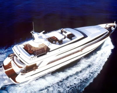 LADY P 92 feet luxury crewed motor yacht charter Greece