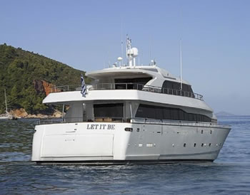 LET IT BE TECNOMARINE 118 feet Luxury Crewed Motor Yacht Charter Greece