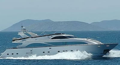 M/Y NITTA V 93 feet luxury crewed motor yacht charter Greece ac