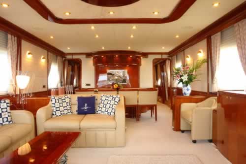 M/Y NITTA V 93 feet luxury crewed motor yacht charter Greece accommodating 10 guests in 5 cabins