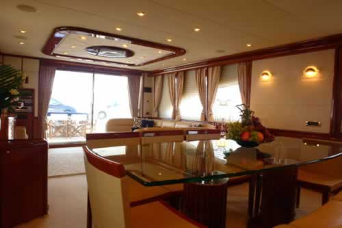 M/Y NITTA V 93 feet luxury crewed motor yacht charter Greece accommodating 10 guests in 5 cabins