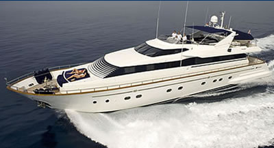 M/Y OBSESSION FALCON 102 feet luxury crewed motor yacht charter Greece