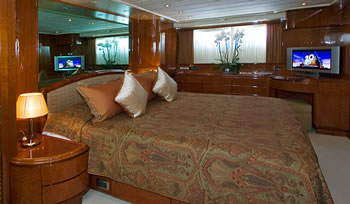 M/Y OBSESSION FALCON 102 feet luxury crewed motor yacht charter Greece