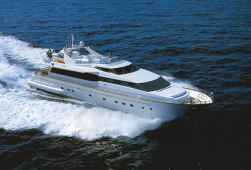 OURANOS Falcon 30 100 feet luxury crewed motor yacht charter Greece