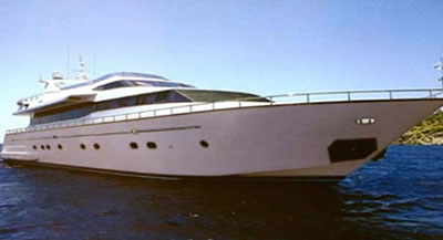 OURANOS Falcon 30 100 feet luxury crewed motor yacht charter Greece