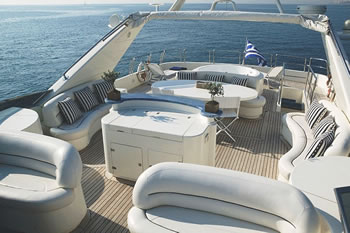 M/Y OUZO PALACE AZIMUT 100 feet luxury crewed motor yacht charter Greece