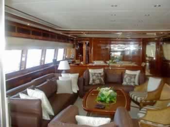 PANDORA Ferretti 112 feet luxury crewed motor yacht charter Greece