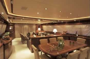 PANDORA Ferretti 112 feet luxury crewed motor yacht charter Greece