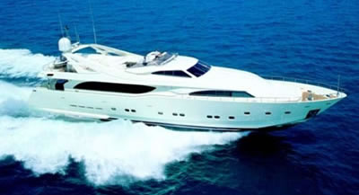 Motor yacht PANDORA Ferretti 112 feet to charter in Greece