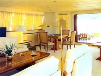 Paradis Canados 120 feet luxury crewed motor yacht charter Greece
