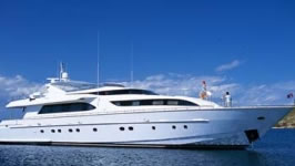 M/Y FALCON 114 feet luxury crewed motor yacht charter Greece