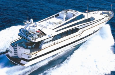 M/Y TECNOMARINE 29 meter 95 feet luxury crewed motor yacht charter Greece