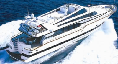 M/Y Tecnomarine 29 meter 95 feet motor yacht charter Greece