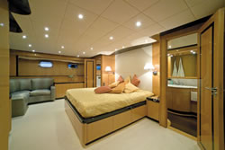 SIN TECNOMAR 112 feet luxury crewed motor yacht charter Greece