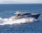 SUN ANEMOS Guy Couach 2800 Open motor yacht charter Greece