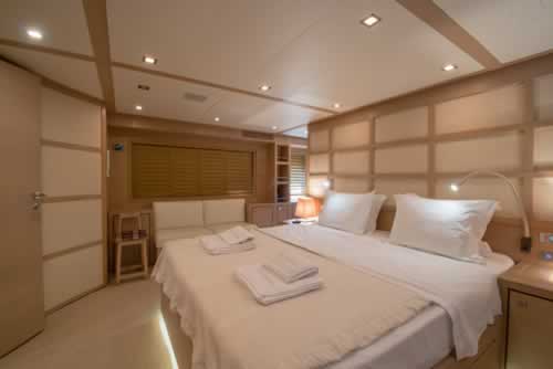 SUN ANEMOS Guy Couach 2800 Open motor yacht charter Greece