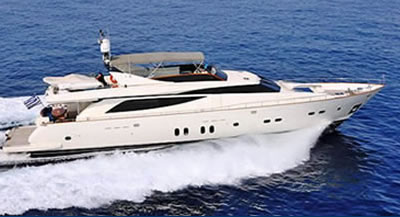 M/Y YIALOUSA GUY COUACH 92 feet luxury crewed motor yacht charter Greece