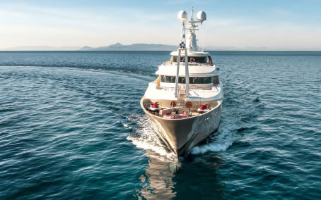 LIGHT HOLIC crewed luxury mega yacht charter Greece for sailing holidays