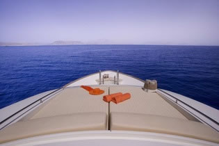 DANA Ferretti 85 feet motor yacht charter Greece