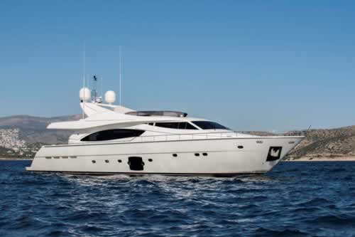 DAY OFF Ferretti 89 motor yacht charter Greece