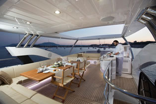 FINEZZA Sunseeker 75 motor yacht charter Greece