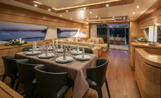 MYTHOS Posillipo 85 feet luxury crewed motor yacht charter Greece