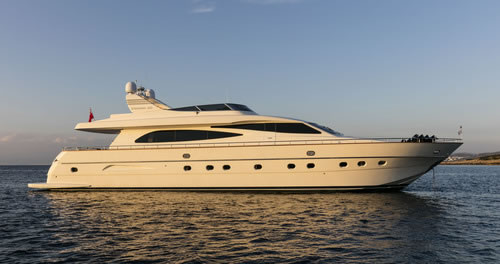 PARCIFAL Canados 86 feet motor yacht charter Greece