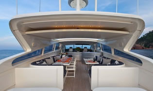 Motor yacht ROMACRIS II Leopard Arno 88.7 luxury crewed motor yacht charter Greece