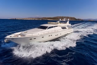 SEA DOG FERRETTI 80 motor yacht charter Greece