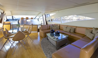 Motor yacht SOLARIS a Pershing 90 feet luxury crewed yacht charter Greece