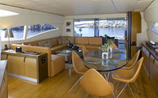 Motor yacht SOLARIS a Pershing 90 feet luxury crewed yacht charter Greece