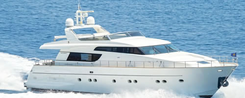 FOS SAN LORENZO AZIMUT 55 feet motor yacht charter Greece