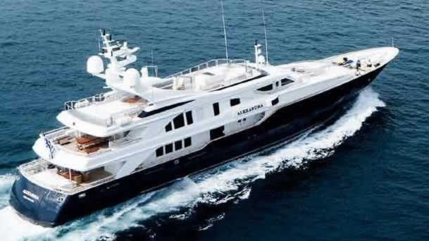ALEXANDRA 164 feet luxury crewed motor yacht charter Greece