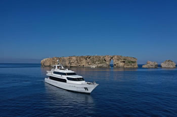 Carmen Fontana 140 feet crewed luxury motor yacht charter Greece