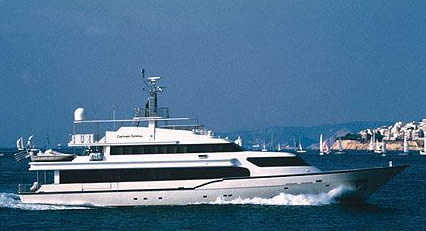 CARMEN SERENA 131 feet luxury crewed motor yacht charter Greece