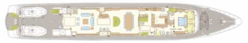 M/Y INSIGNIA Elsflether Werft 183 Luxury Crewed Motor Yacht Charter Greece Main Deck layout