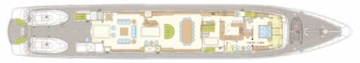 M/Y INSIGNIA Elsflether Werft 183 feet Luxury Crewed Motor Yacht Charter Greece -LAYOUT M/Y INSIGNIA Elsflether Werft 183 Luxury Crewed Motor Yacht Charter Greece Main Deck layout
