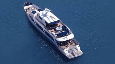 M/Y MONACO CRN 128  feet luxury crewed motor yacht charter Greece