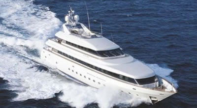 M/Y O'PARI Intermarine SPA 138 feet motor yacht charter Greece