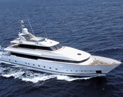 O'RION 138 feet luxury crewed motor yacht charter Greece