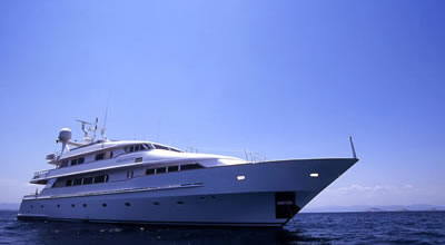 M/Y Ouranos Too Codecasa 132 feet luxury crewed motor yacht charter Greece