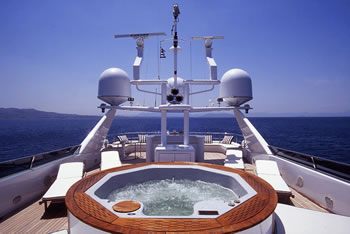 M/Y Ouranos Too Codecasa 132 feet luxury crewed motor yacht charter Greece