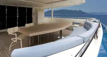 M/Y PANTHER II MONDOMARINE 41 meter 137 feet Luxury Crewed Motor Yacht Charter Greece