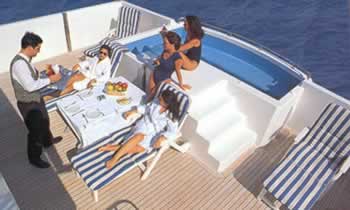 PROTON 126 feet luxury crewed motor yacht charter Greece