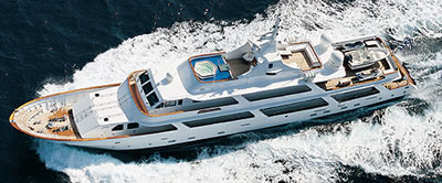 WHITE KNIGHT 152 feet luxury crewed motor yacht charter Greece